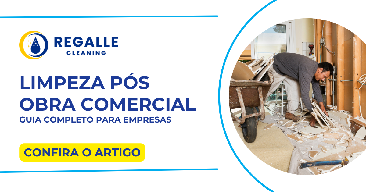 limpeza pós obra comercial