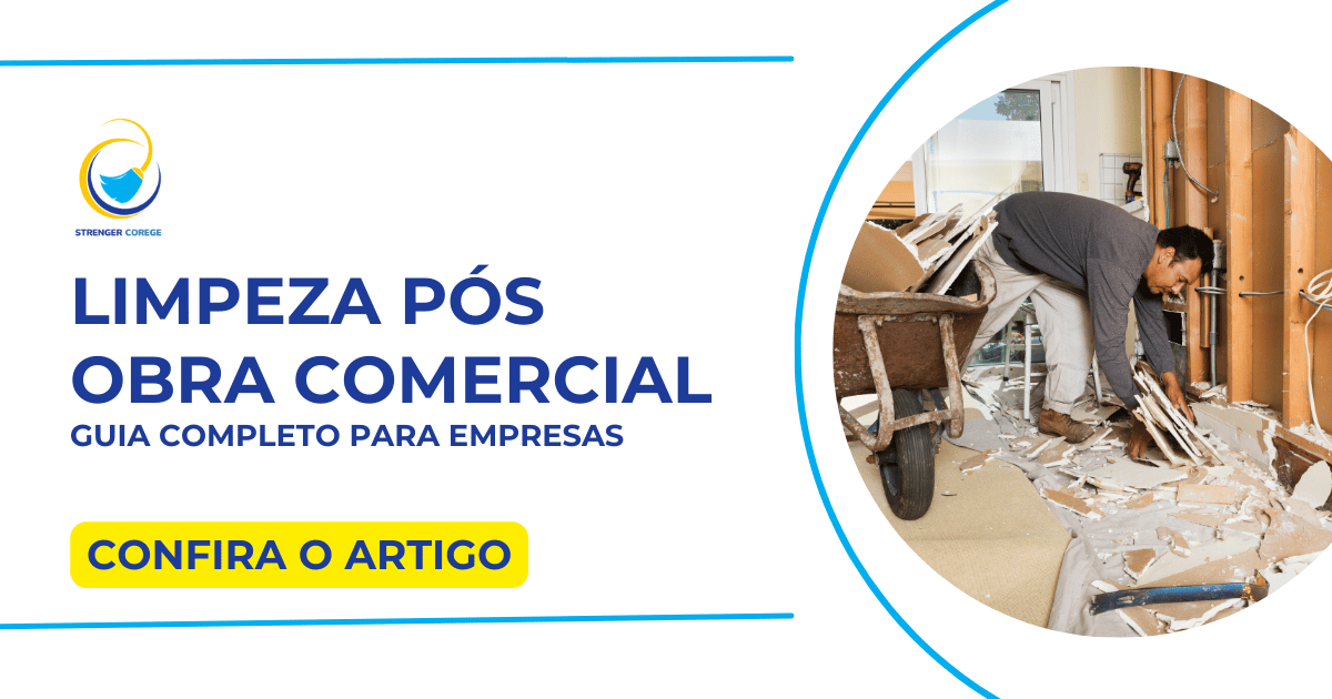 limpeza pós obra comercial